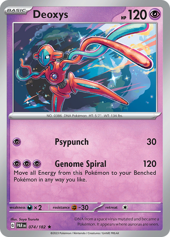 Deoxys (074/182) [Scarlet & Violet: Paradox Rift] Pokémon