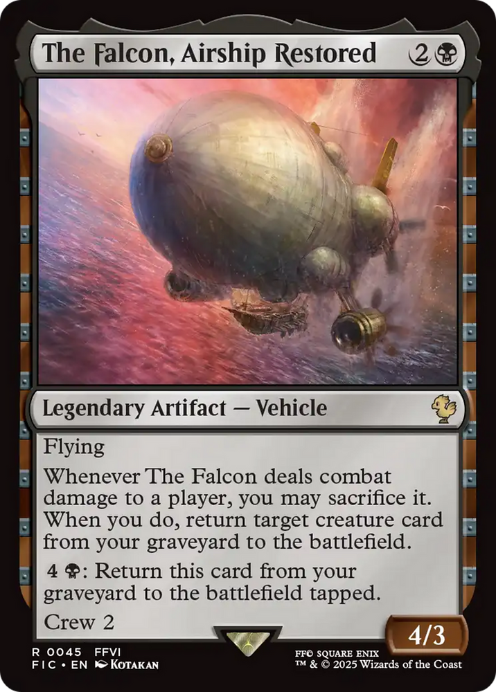 The Falcon, Airship Restored [FINAL FANTASY Commander] Magic: The Gathering
