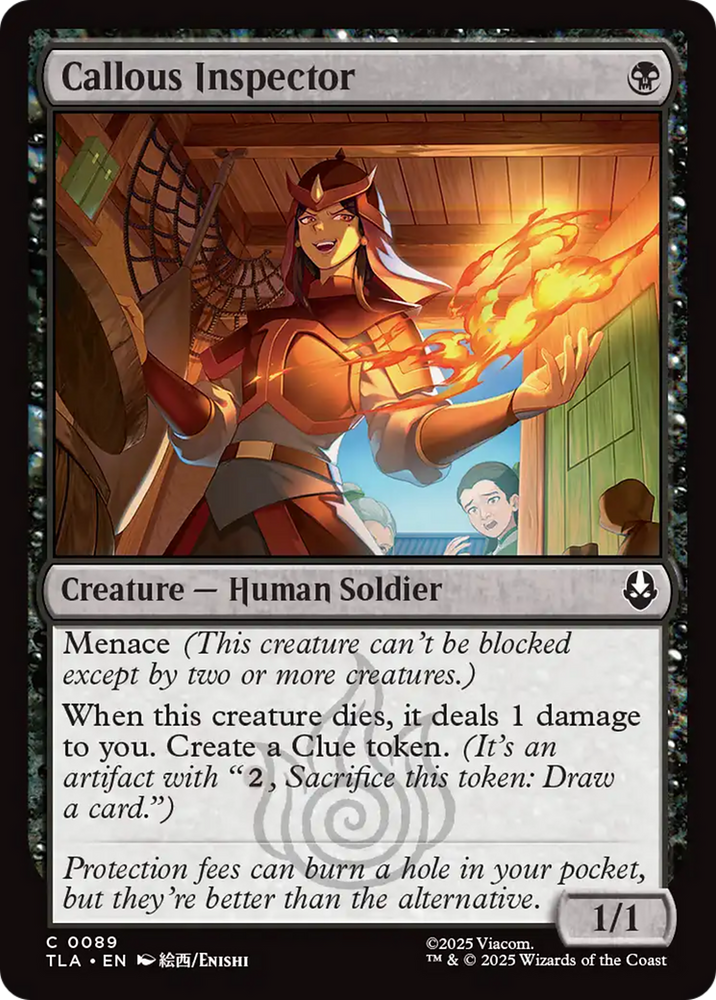 Callous Inspector [Avatar: The Last Airbender] Magic: The Gathering