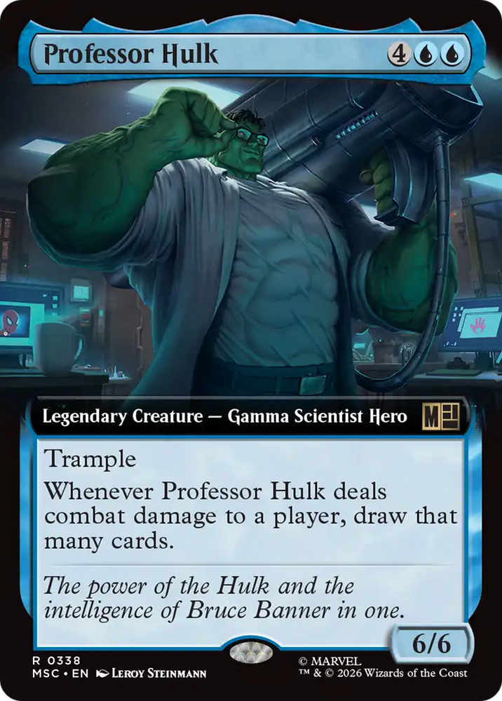 Professor Hulk (Extended Art) [Marvel Super Heroes Commander] Magic: The Gathering