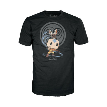 Funko Pop! & Tee: Avatar - Element Bending - (XL) - Avatar: the Last Airbender - T-Shirt - Clothes with Collectable Vinyl Figure - Gift Idea - Toys and Short Sleeve Top for Adults Unisex Men FUNKO