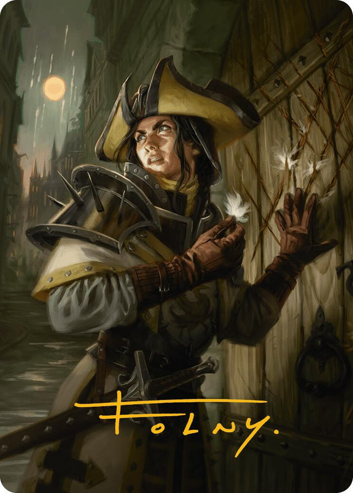 Thraben Inspector Art Card (Gold-Stamped Signature) [Innistrad Remastered Art Series] Magic: The Gathering