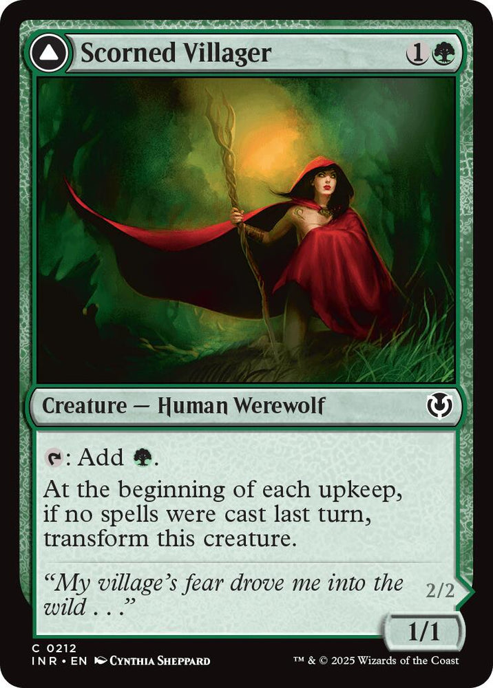 Scorned Villager // Scrounged Scythe [Innistrad Remastered] Magic: The Gathering