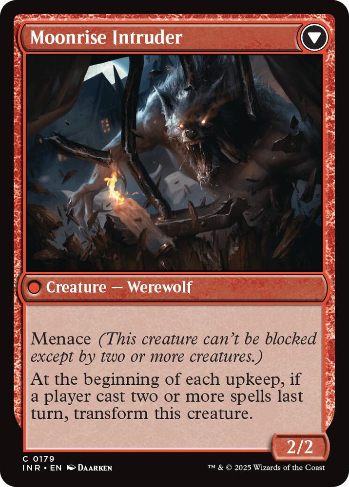 Village Messenger // Moonrise Intruder [Innistrad Remastered] Magic: The Gathering