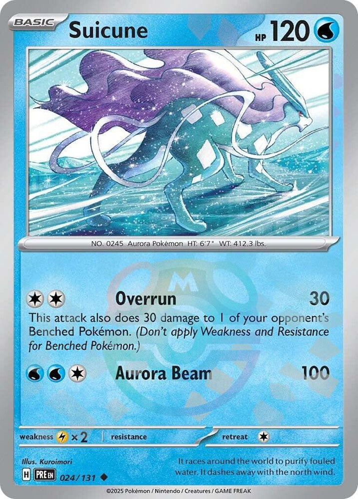 Suicune (024/131) (Master Ball Pattern) [Scarlet & Violet: Prismatic Evolutions] Pokémon