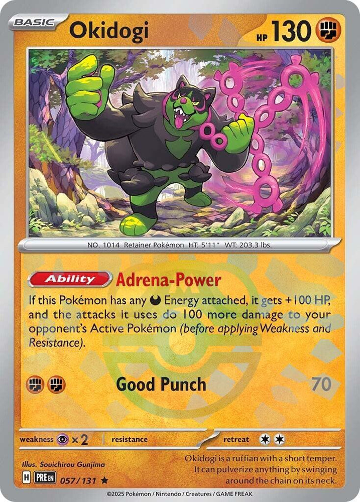Okidogi (057/131) (Master Ball Pattern) [Scarlet & Violet: Prismatic Evolutions] Pokémon