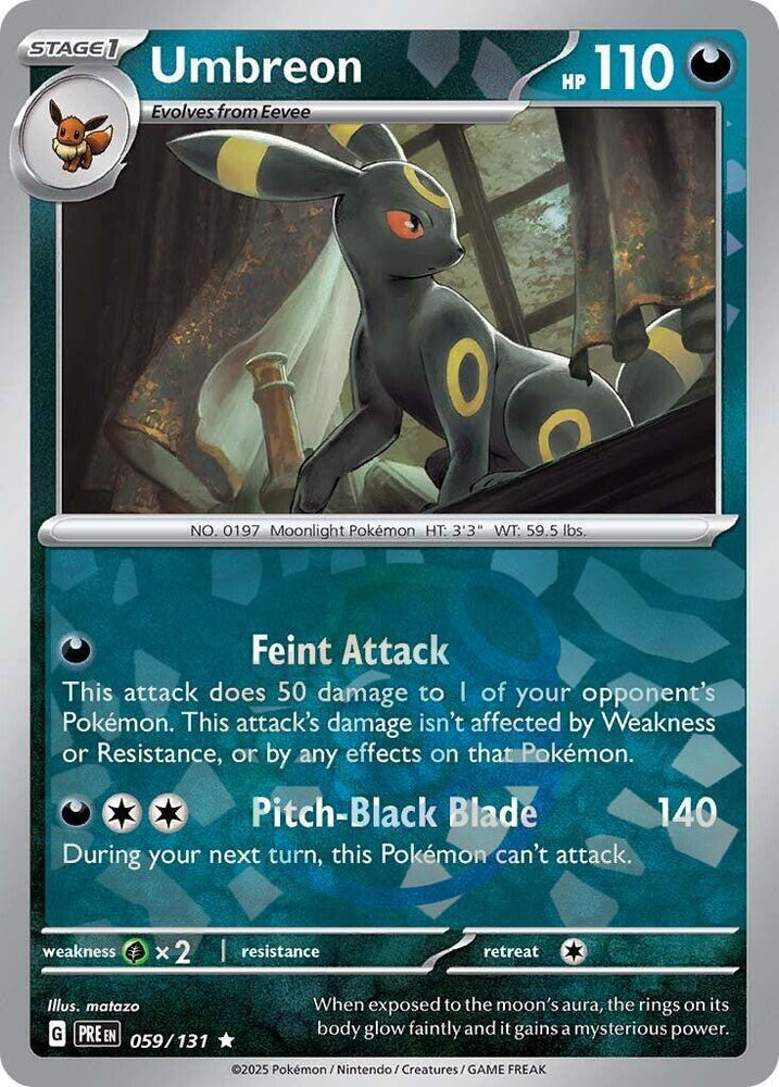 Umbreon (059/131) (Master Ball Pattern) [Scarlet & Violet: Prismatic Evolutions] Pokémon