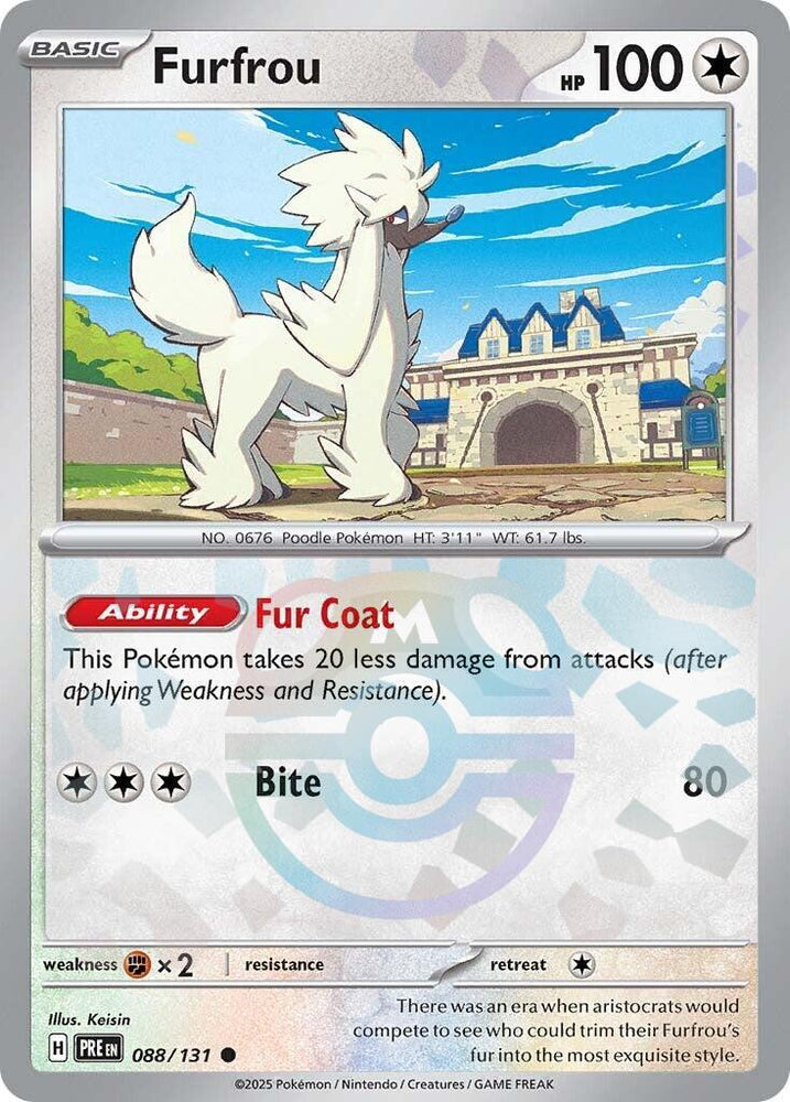 Furfrou (088/131) (Master Ball Pattern) [Scarlet & Violet: Prismatic Evolutions] Pokémon