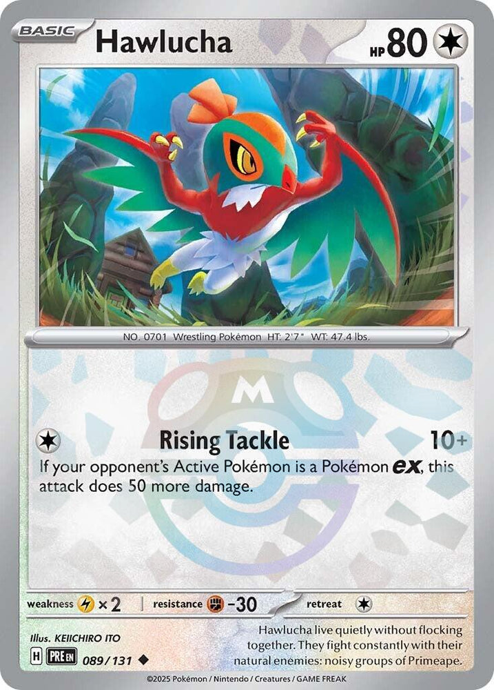 Hawlucha (089/131) (Master Ball Pattern) [Scarlet & Violet: Prismatic Evolutions] Pokémon