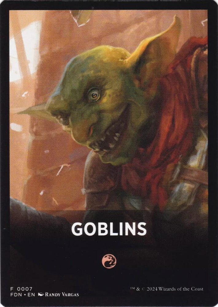 Goblins Theme Card [Foundations Tokens] Magic: The Gathering