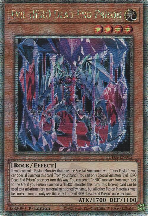 Evil HERO Dead-End Prison (Quarter Century Secret Rare) [SUDA-EN002] Quarter Century Secret Rare Yu-Gi-Oh!