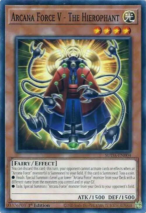 Arcana Force V - The Hierophant [SUDA-EN004] Common Yu-Gi-Oh!