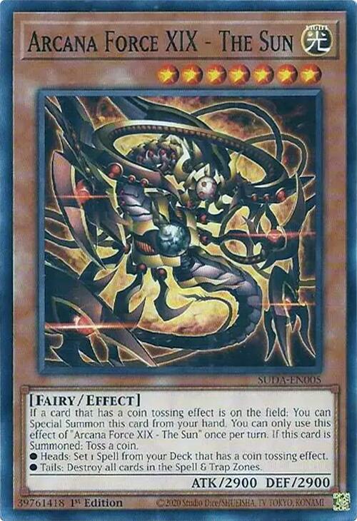 Arcana Force XIX - The Sun [SUDA-EN005] Common Yu-Gi-Oh!