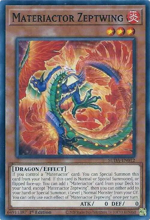 Materiactor Zeptwing [SUDA-EN012] Common Yu-Gi-Oh!