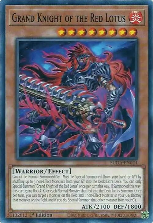 Grand Knight of the Red Lotus [SUDA-EN024] Common Yu-Gi-Oh!