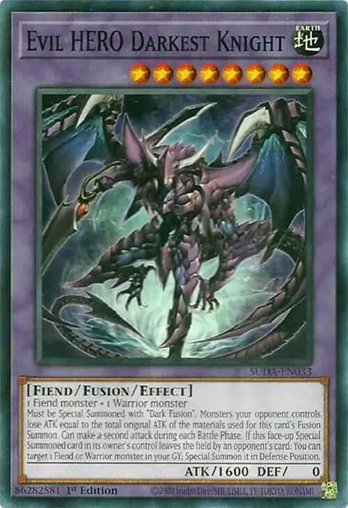 Evil HERO Darkest Knight [SUDA-EN033] Common Yu-Gi-Oh!