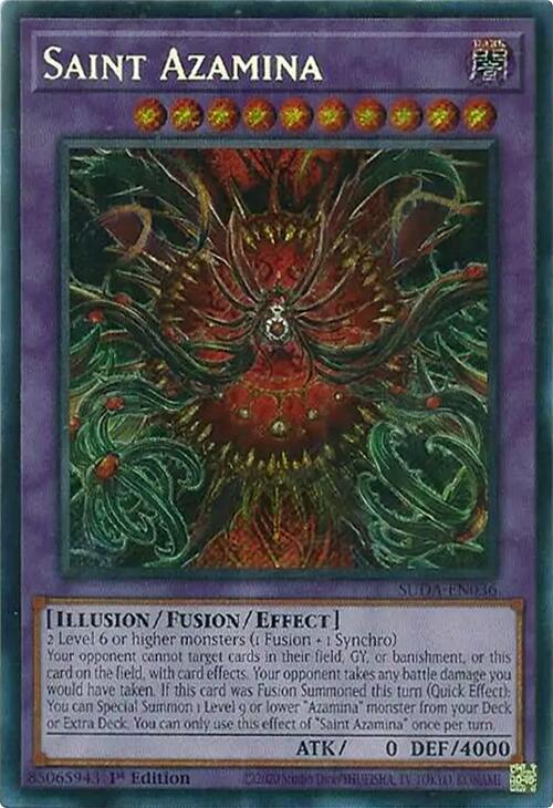 Saint Azamina [SUDA-EN036] Secret Rare Yu-Gi-Oh!