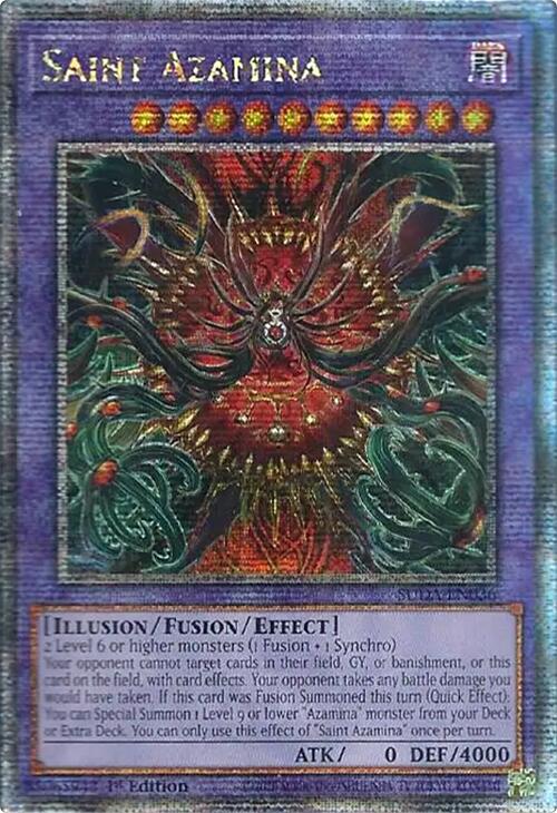 Saint Azamina (Quarter Century Secret Rare) [SUDA-EN036] Quarter Century Secret Rare Yu-Gi-Oh!