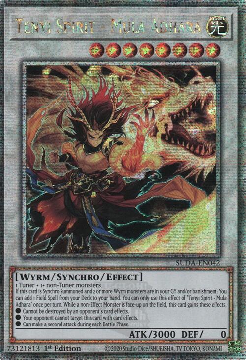 Tenyi Spirit - Mula Adhara (Quarter Century Secret Rare) [SUDA-EN042] Quarter Century Secret Rare Yu-Gi-Oh!