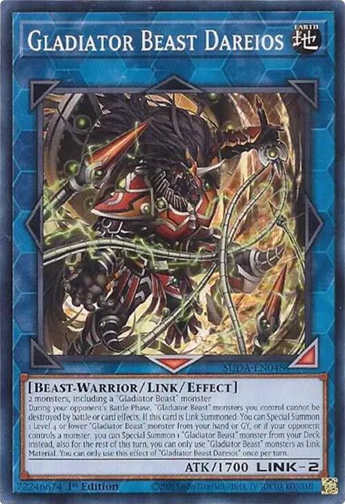 Gladiator Beast Dareios [SUDA-EN048] Common Yu-Gi-Oh!