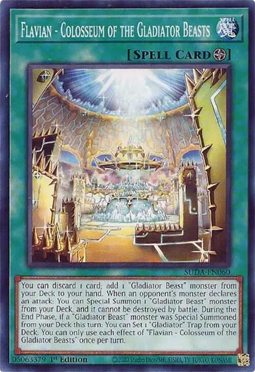 Flavian - Colosseum of the Gladiator Beasts [SUDA-EN060] Common Yu-Gi-Oh!