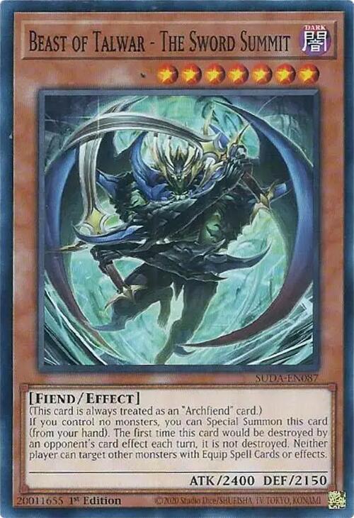 Beast of Talwar - The Sword Summit [SUDA-EN087] Common Yu-Gi-Oh!