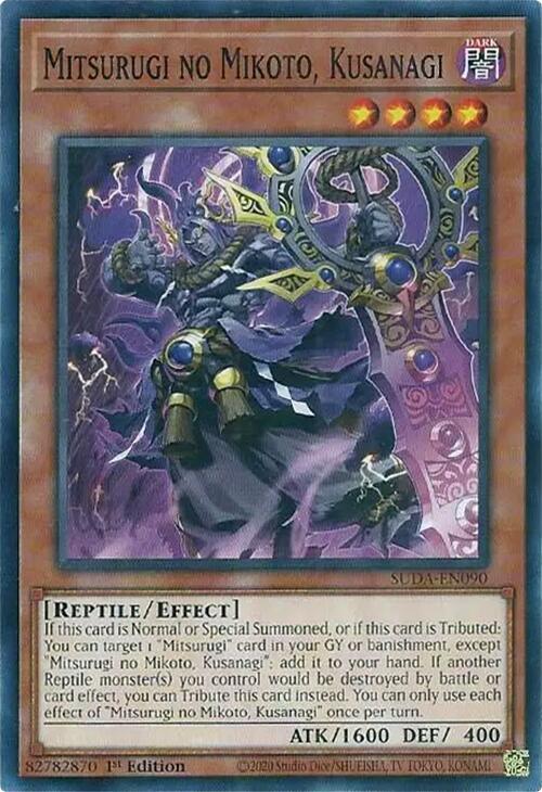 Mitsurugi no Mikoto, Kusanagi [SUDA-EN090] Common Yu-Gi-Oh!
