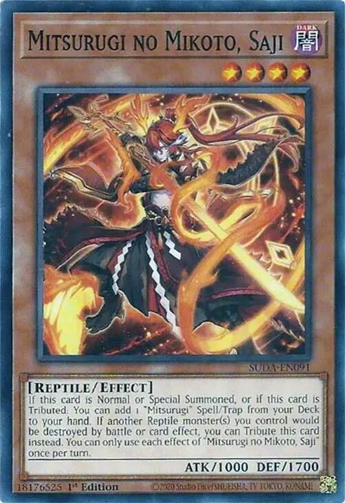 Mitsurugi no Mikoto, Saji [SUDA-EN091] Common Yu-Gi-Oh!