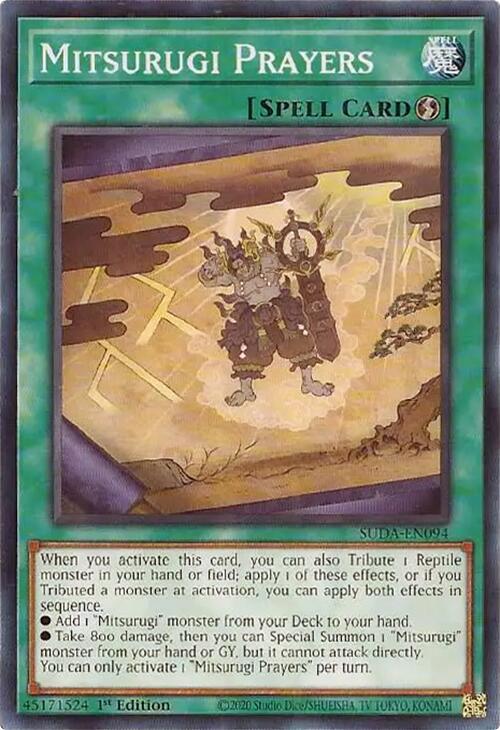 Mitsurugi Prayers [SUDA-EN094] Common Yu-Gi-Oh!
