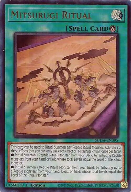 Mitsurugi Ritual [SUDA-EN095] Ultra Rare Yu-Gi-Oh!