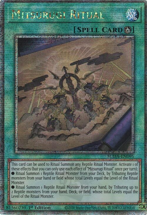 Mitsurugi Ritual (Quarter Century Secret Rare) [SUDA-EN095] Quarter Century Secret Rare Yu-Gi-Oh!