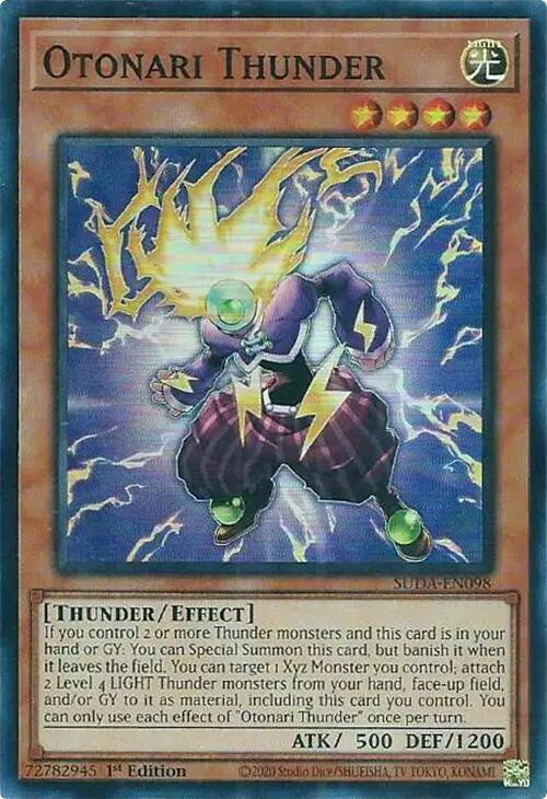 Otonari Thunder [SUDA-EN098] Super Rare Yu-Gi-Oh!
