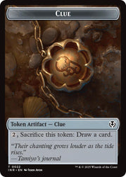 Human Soldier (0003) // Clue Double-Sided Token [Innistrad Remastered Tokens] Magic: The Gathering