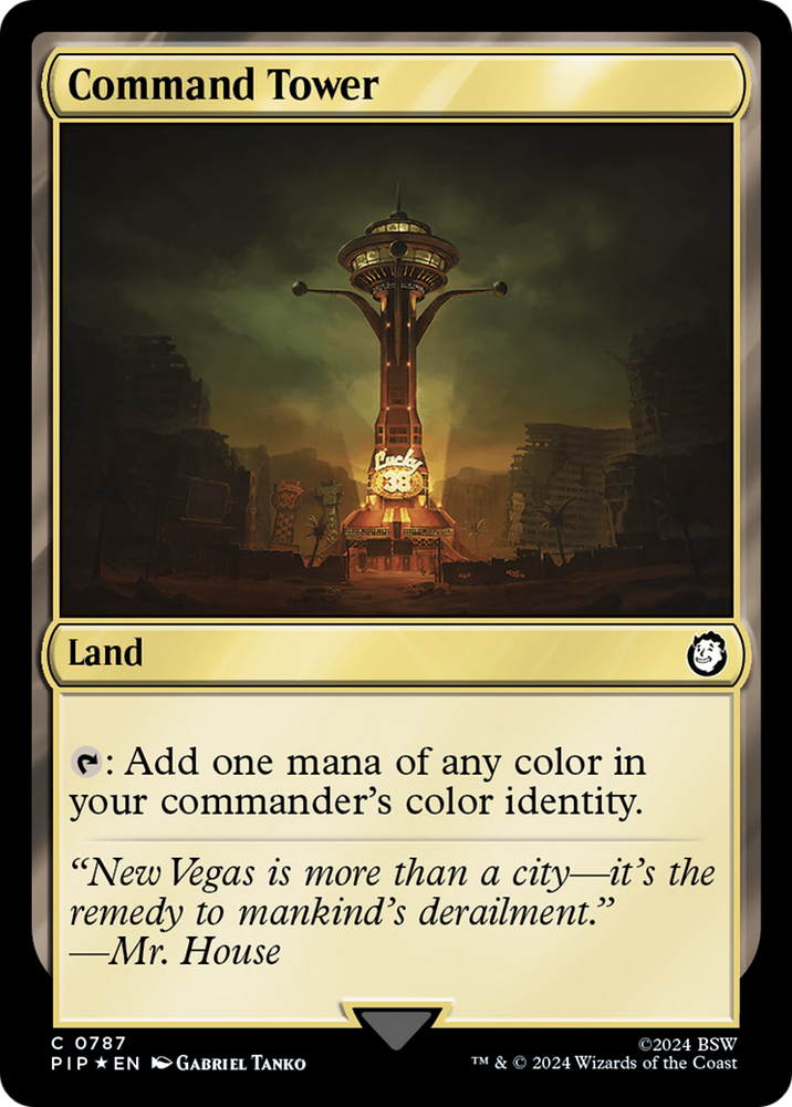 Command Tower (Surge Foil) [Fallout] Magic: The Gathering