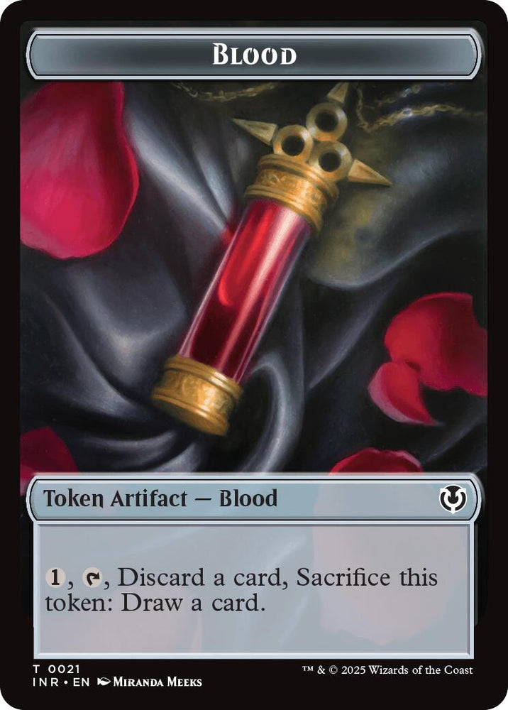 Blood // Vampire (0007) Double-Sided Token [Innistrad Remastered Tokens] Magic: The Gathering