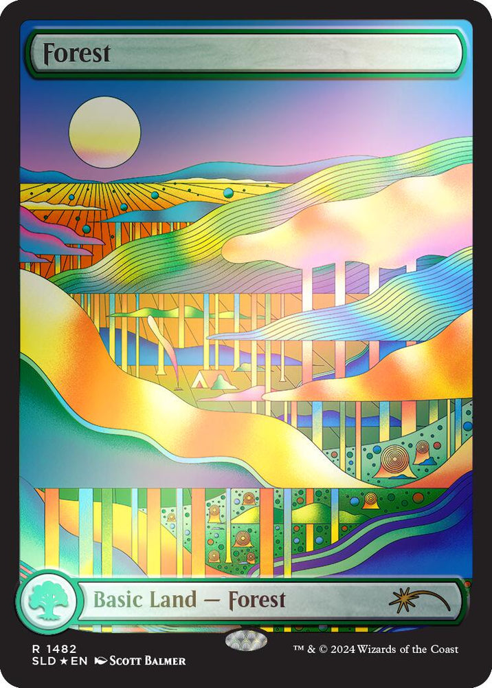 Forest (1482) (Rainbow Foil) [Secret Lair Drop Series] Magic: The Gathering
