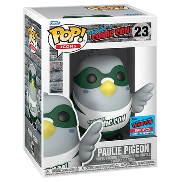 Funko Pop! Icons New York Comic Con Paulie Pigeon 2021 NYCC Exclusive (Edition of 1500) Figure #23 FUNKO