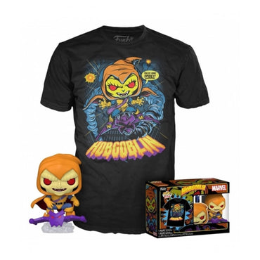 Funko POP! & Tee: Animated Spider-Man - Hobgoblin - Glow in The Dark - Extra Large - (XL) - Marvel - T-Shirt - Clothes with Collectable Vinyl Figure - Gift Idea - Toys and Short Sleeve Top for Adults FUNKO