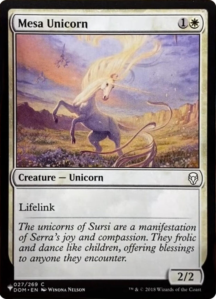 Mesa Unicorn [The List] Magic: The Gathering