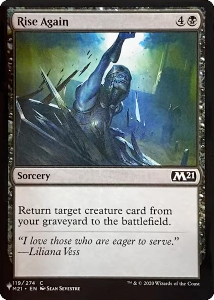 Rise Again [The List] Magic: The Gathering