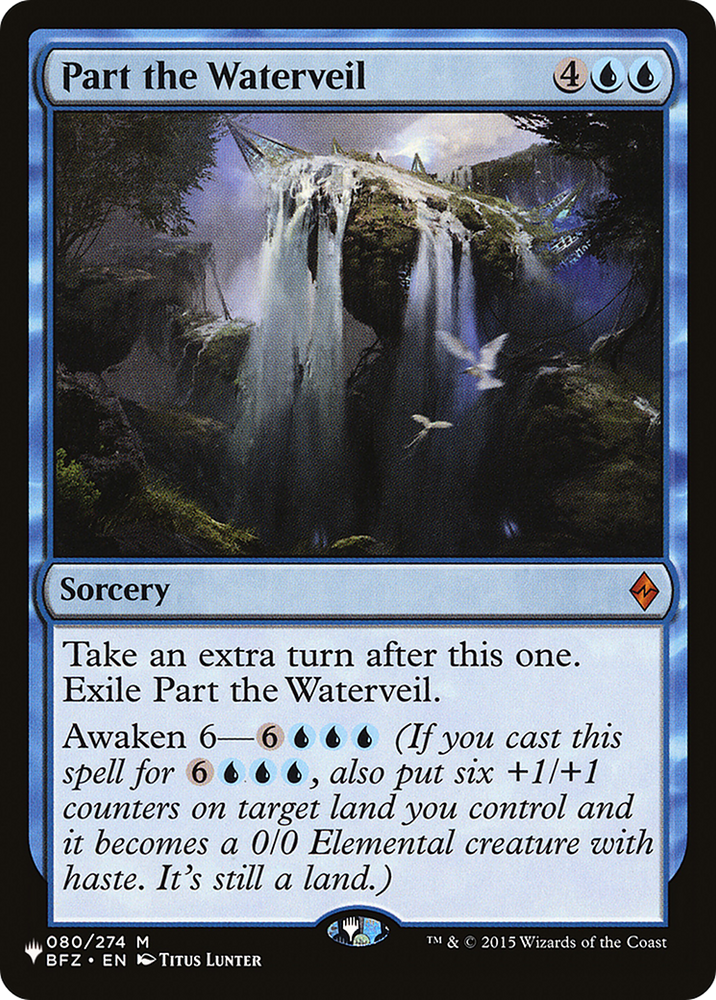 Part the Waterveil [The List] Magic: The Gathering