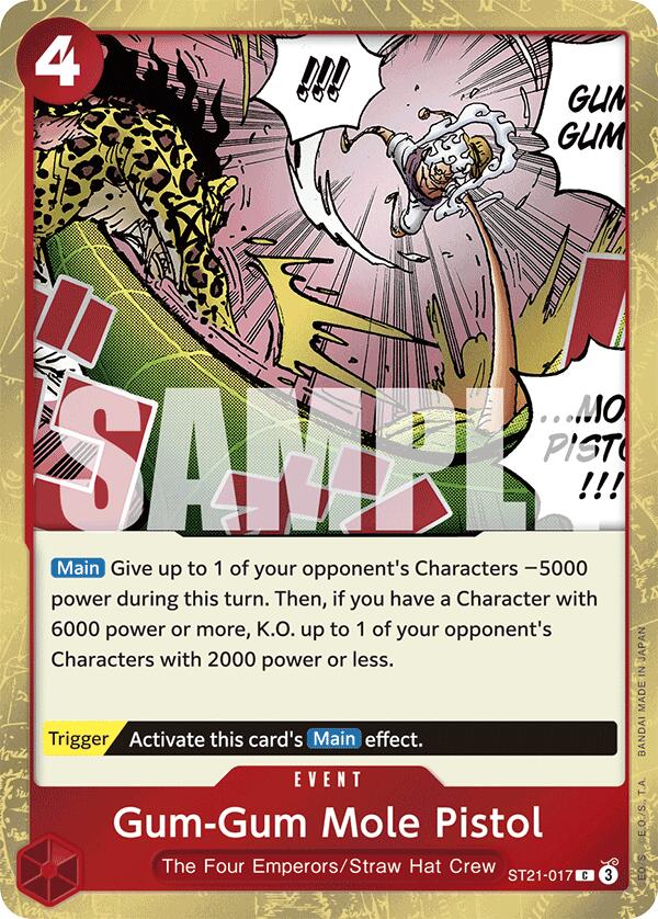 Gum-Gum Mole Pistol [Starter Deck EX: Gear 5] Bandai