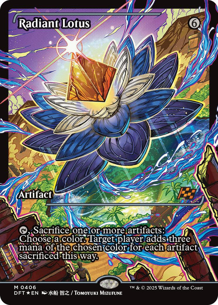 Radiant Lotus (Showcase) (Japanese) [Aetherdrift] Magic: The Gathering