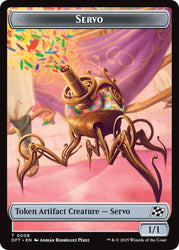 Servo // Thopter (0009) Double-Sided Token [Aetherdrift Tokens] Magic: The Gathering