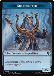 Shapeshifter // Zombie (0003) Double-Sided Token [Aetherdrift Tokens] Magic: The Gathering