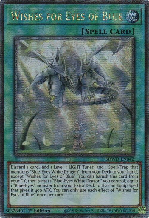 Wishes for Eyes of Blue (Quarter Century Secret Rare) [SDWD-EN042] Quarter Century Secret Rare Yu-Gi-Oh!