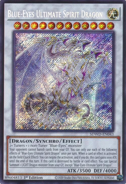 Blue-Eyes Ultimate Spirit Dragon (Secret Rare) [SDWD-EN043] Secret Rare Yu-Gi-Oh!