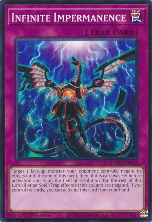 Infinite Impermanence [SDWD-EN031] Common Yu-Gi-Oh!