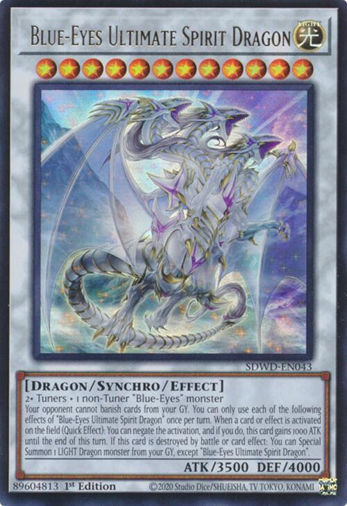 Blue-Eyes Ultimate Spirit Dragon [SDWD-EN043] Ultra Rare Yu-Gi-Oh!