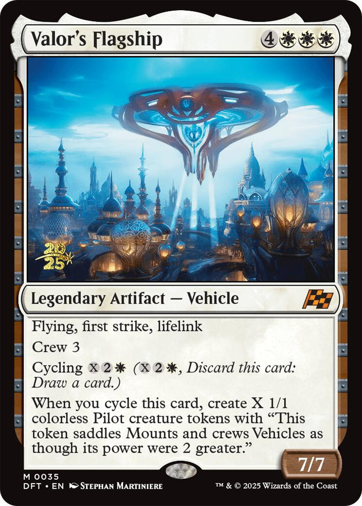 Valor's Flagship [Aetherdrift Prerelease Promos] Magic: The Gathering